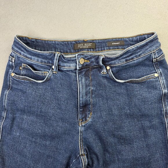 Judy Blue Jeans Womens 16W Blue Straight Leg High Rise Stretch Denim JB8857S - Picture 4 of 11